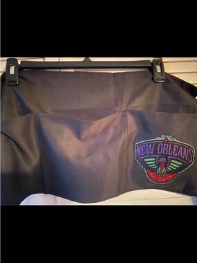 New Orleans Embroidered Black work apron